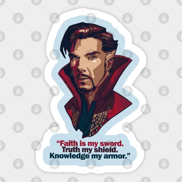 Dr. Strange Sticker by Joker & Angel